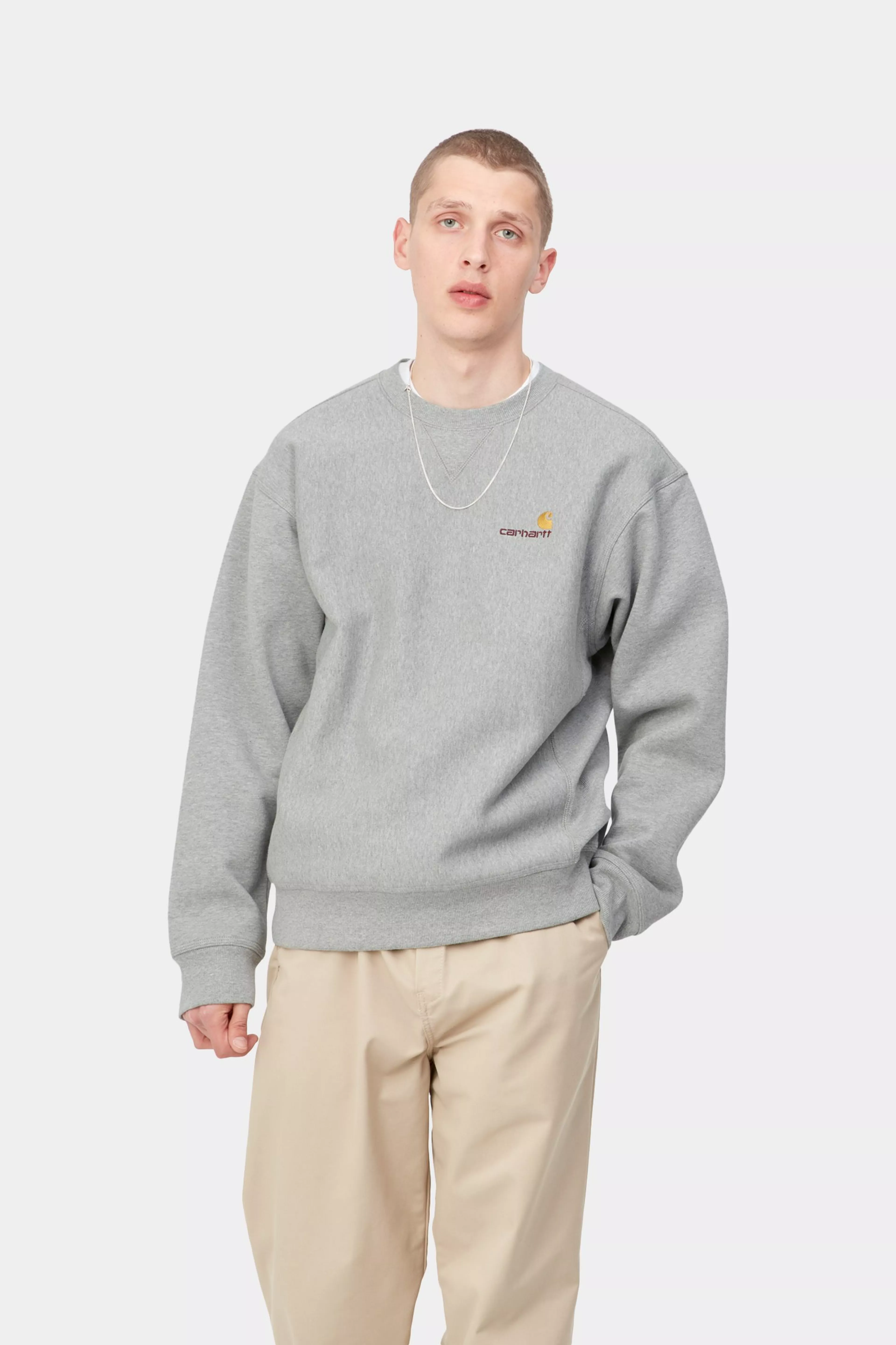 AMERICAN SCRIPT SWEAT - Grey Heather - Carhartt WIP 公式通販